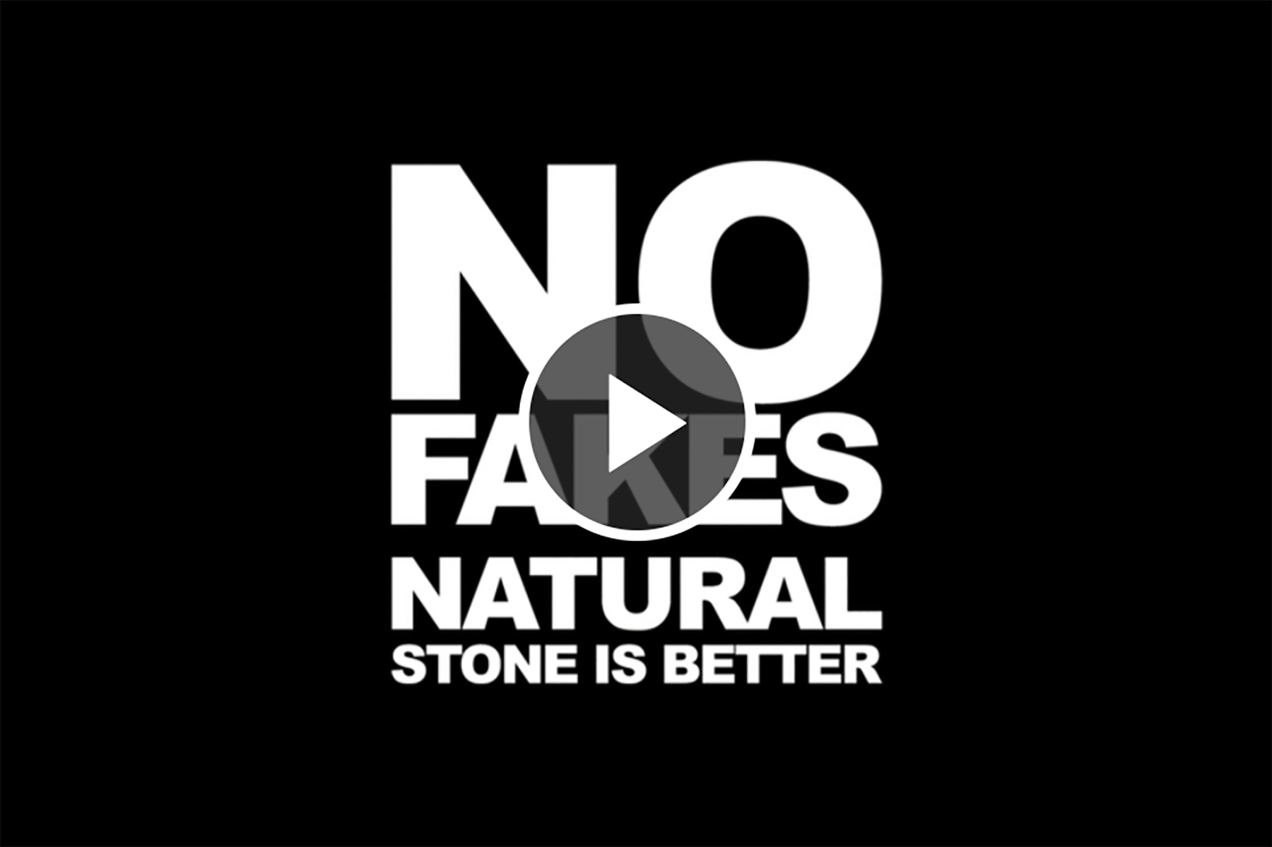 No fakes. Natural stone is better - PNA's new campaign kicks off.
